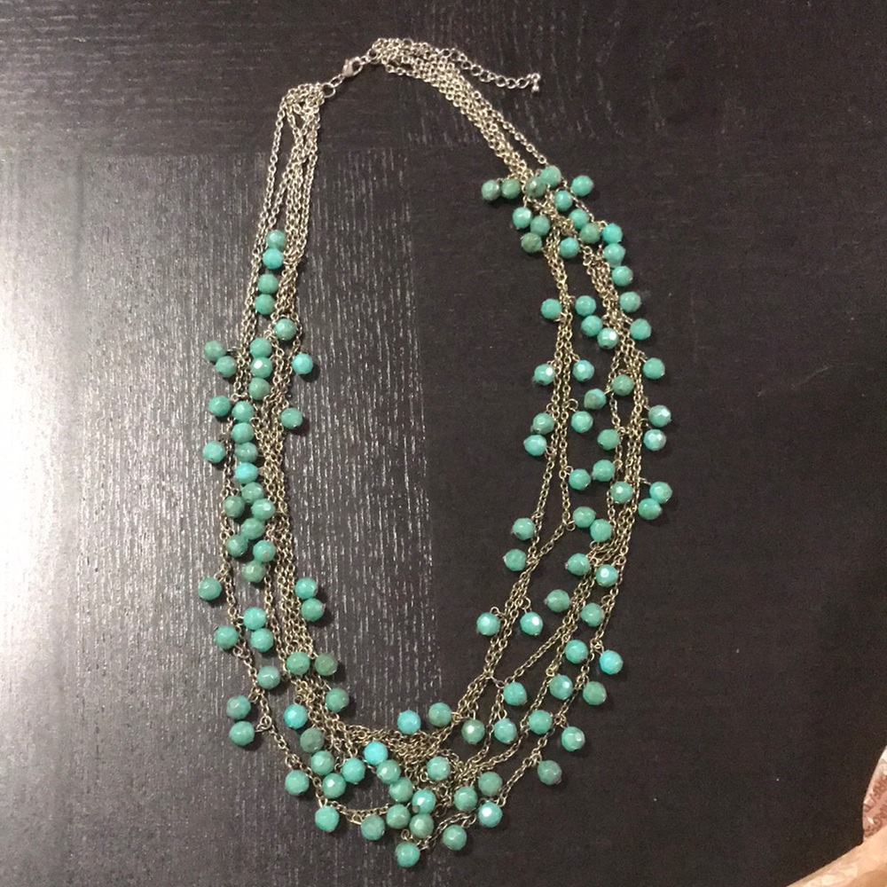 Turquoise statement necklace